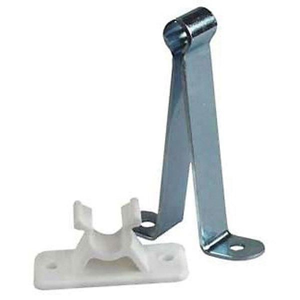 Jr Products JR Products 10545 C-Clip Style Door Holder - 3", Metal/Plastic Combo 10545